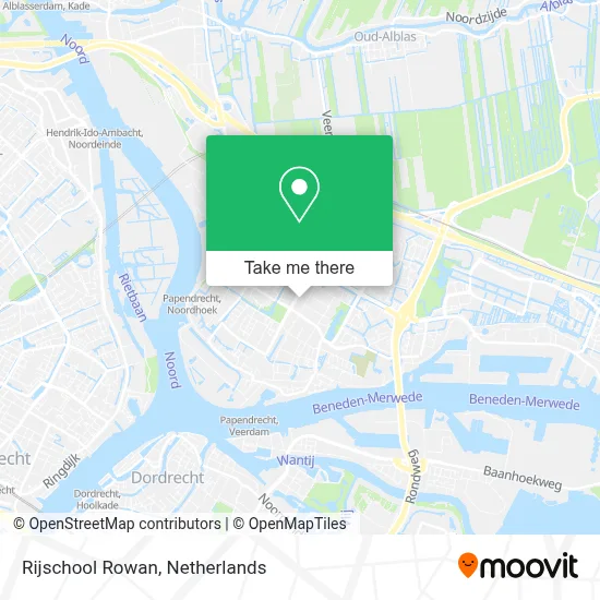 Rijschool Rowan map