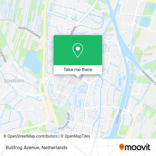 Bullfrog Avenue map
