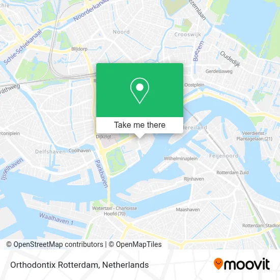 Orthodontix Rotterdam map