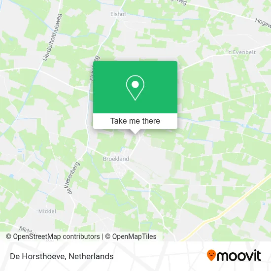 De Horsthoeve map