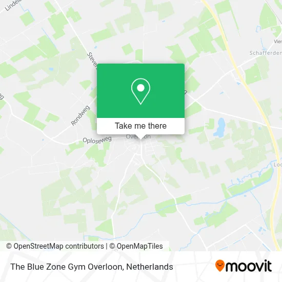 The Blue Zone Gym Overloon map