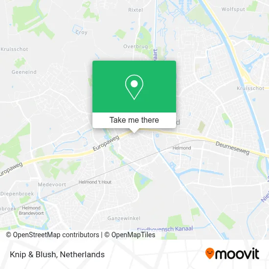 Knip & Blush map