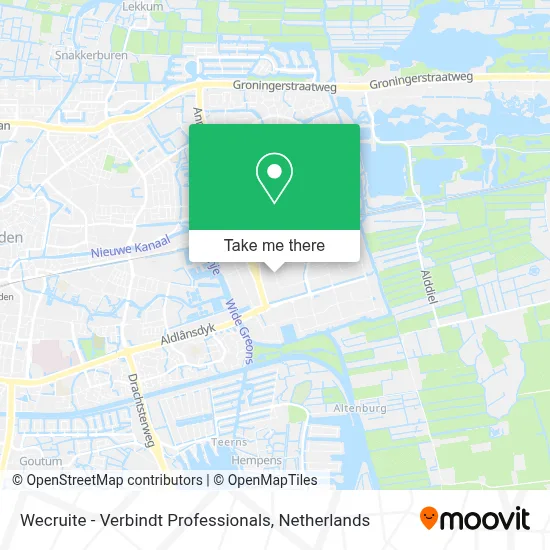Wecruite - Verbindt Professionals map