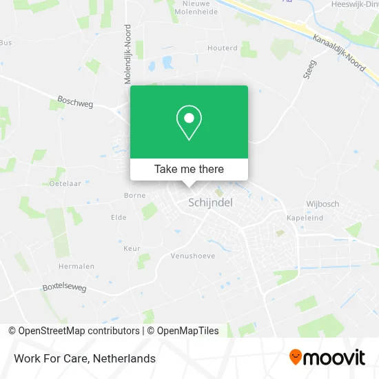 Work For Care map