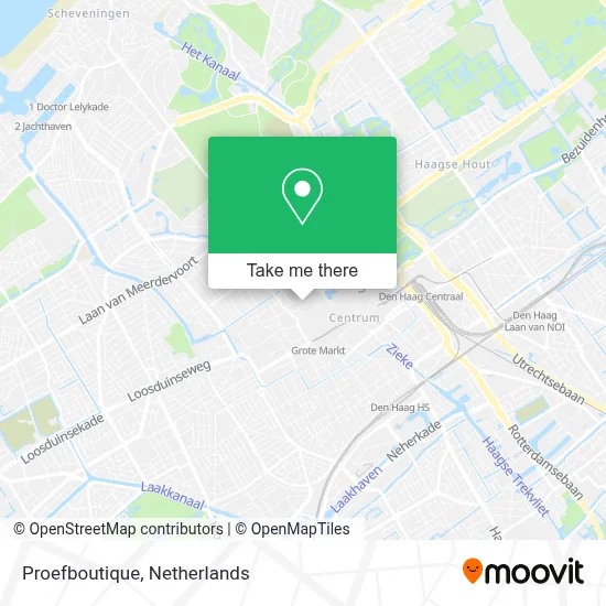 Proefboutique map