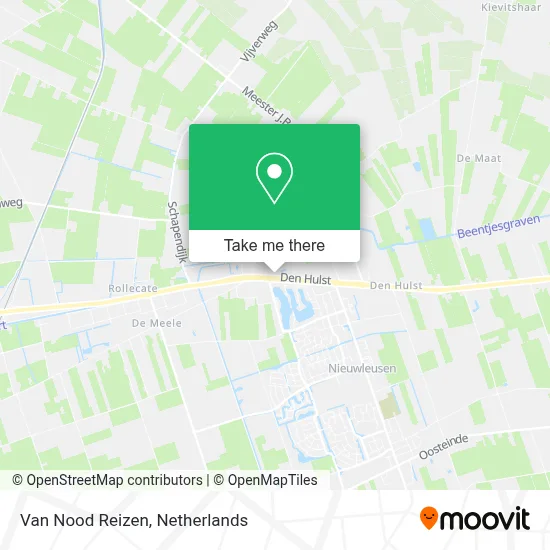 Van Nood Reizen map
