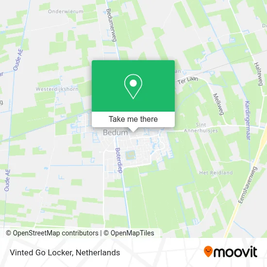 Vinted Go Locker map