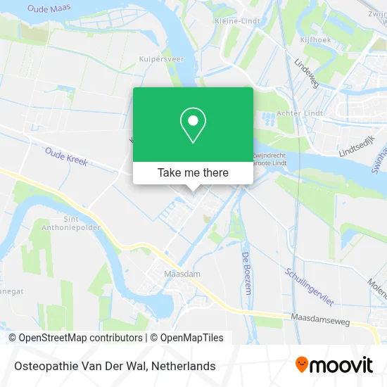 Osteopathie Van Der Wal map