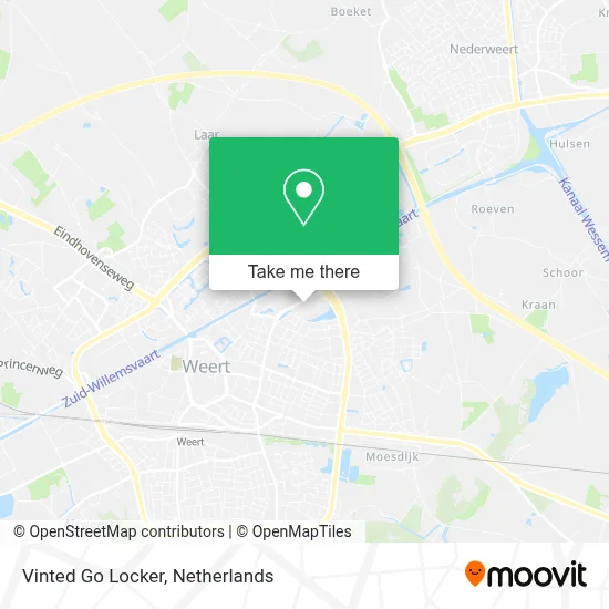 Vinted Go Locker map