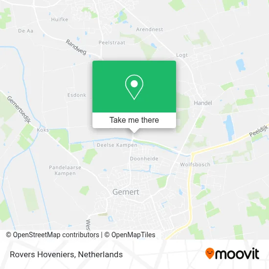 Rovers Hoveniers map