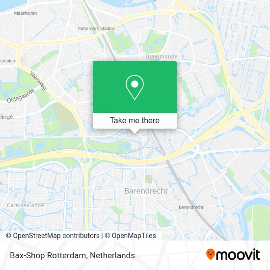 Bax-Shop Rotterdam map