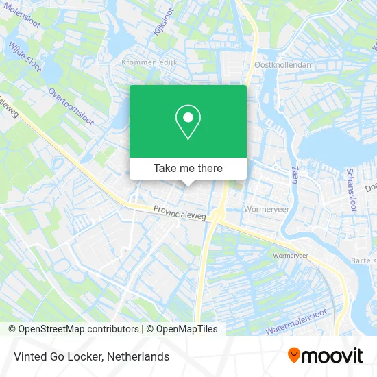 Vinted Go Locker map