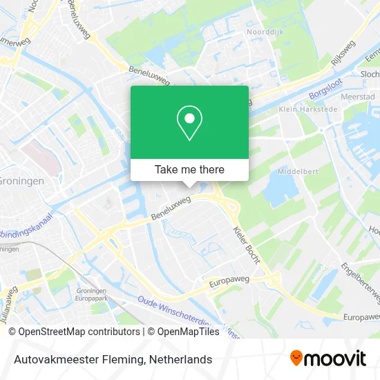 Autovakmeester Fleming map