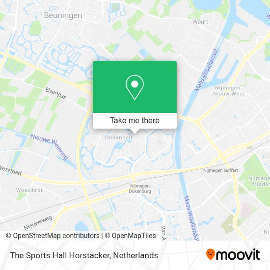 The Sports Hall Horstacker map