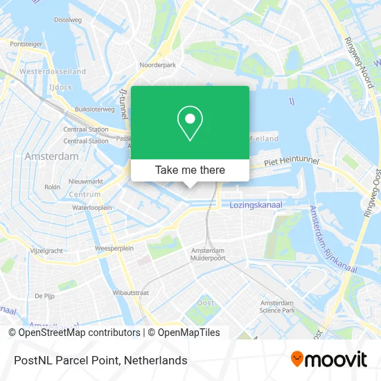 Postnl Pakketpunt map