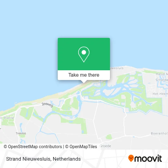 Strand Nieuwesluis map
