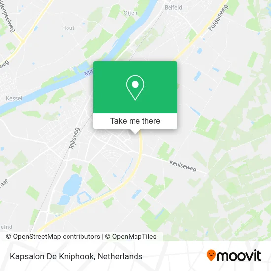 Kapsalon De Kniphook map