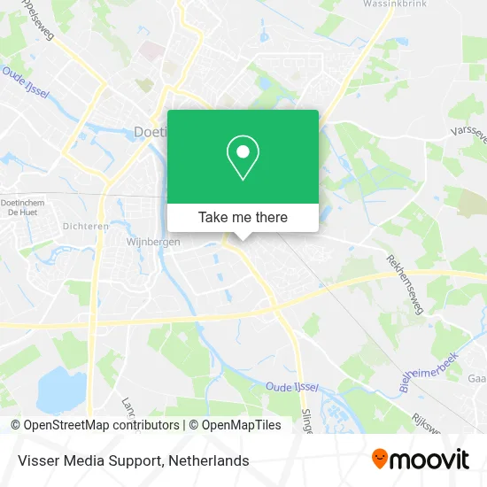Visser Media Support map