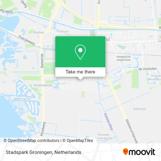 Stadspark Groningen map