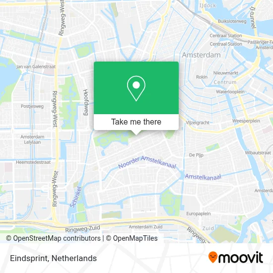 Eindsprint map