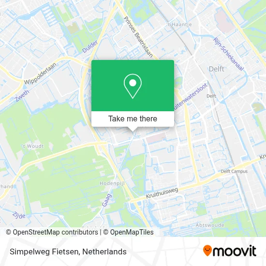 Simpelweg Fietsen map
