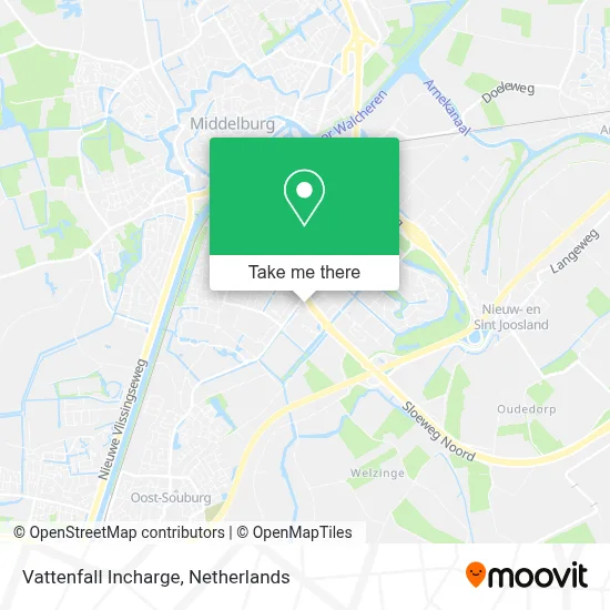 Vattenfall Incharge map