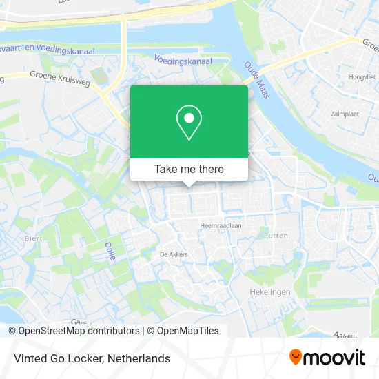 Vinted Go Locker map