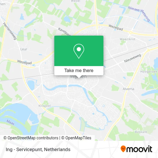Ing - Servicepunt map