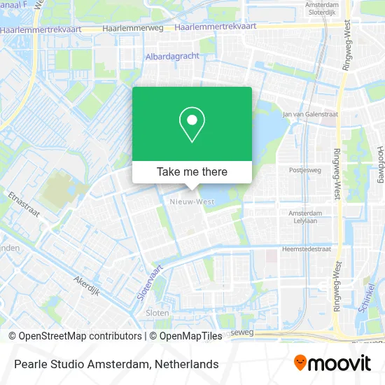 Pearle Studio Amsterdam map