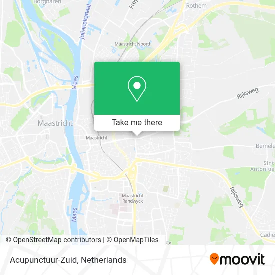 Acupunctuur-Zuid map