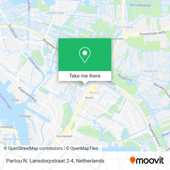 Partou N. Lansdorpstraat 2-4 map