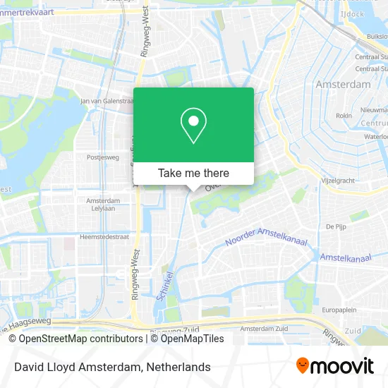 David Lloyd Amsterdam map
