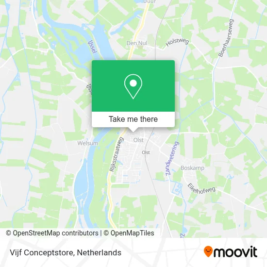 Vijf Conceptstore map