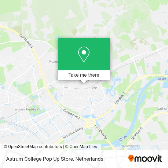 Astrum College Pop Up Store map