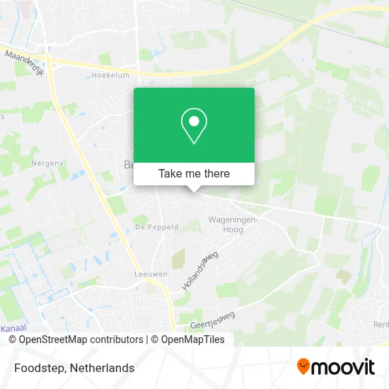 Foodstep map