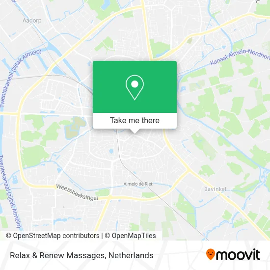 Relax & Renew Massages map