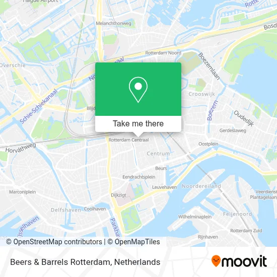 Beers & Barrels Rotterdam map
