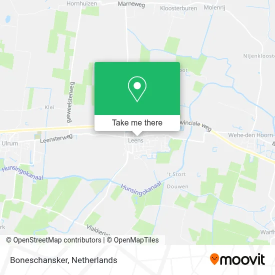 Boneschansker map