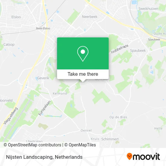 Nijsten Landscaping map