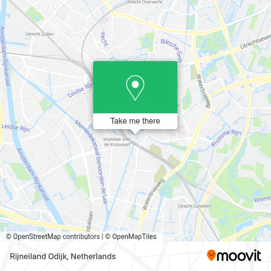 Rijneiland Odijk map
