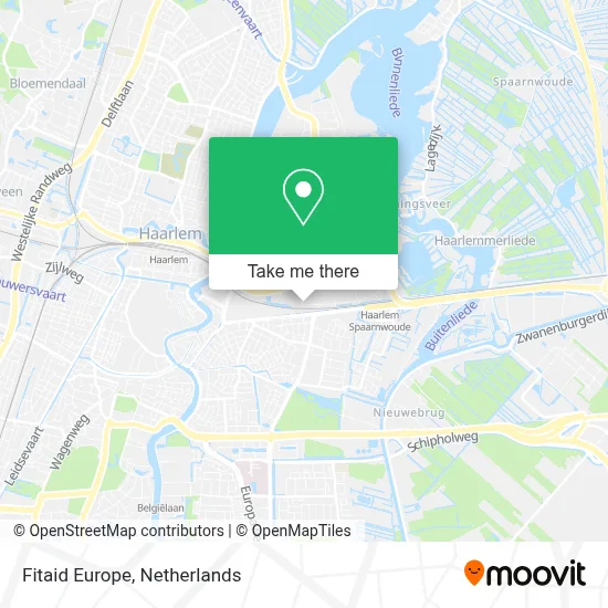 Fitaid Europe map