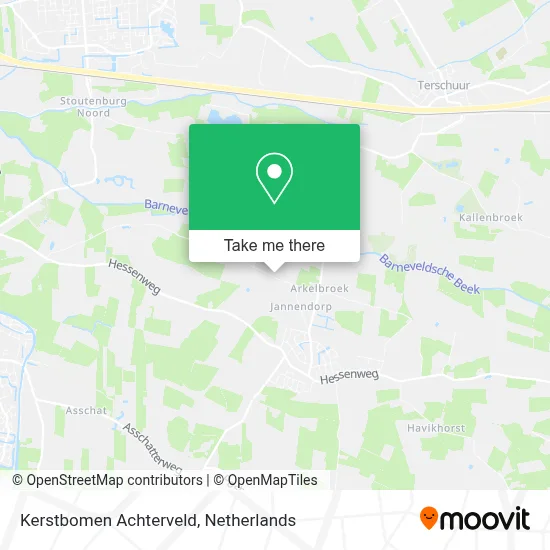 Kerstbomen Achterveld map
