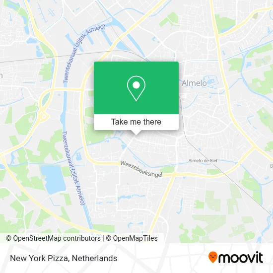 New York Pizza map