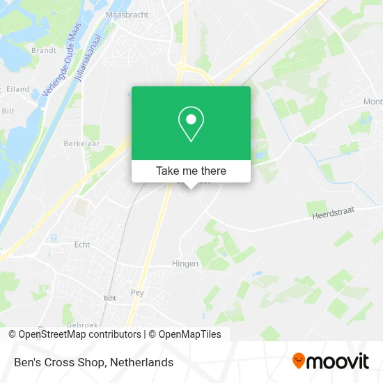 Ben's Cross Shop map