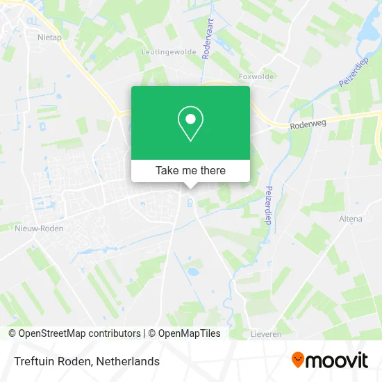 Treftuin Roden map