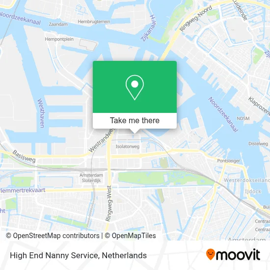 High End Nanny Service map