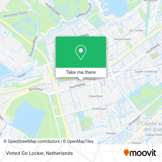 Vinted Go Locker map