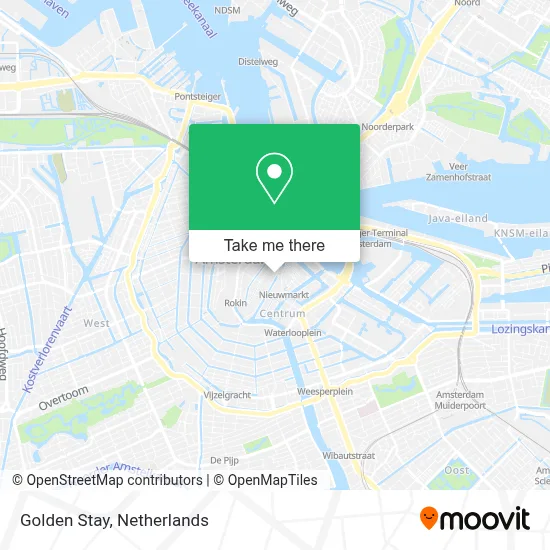 Golden Stay map