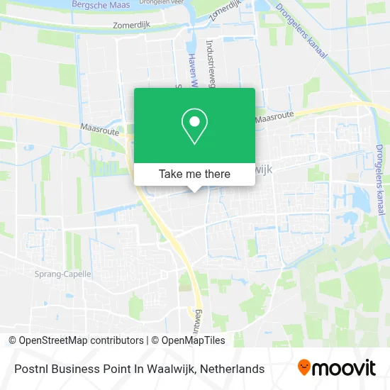 Postnl Business Point In Waalwijk map