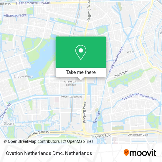 Ovation Netherlands Dmc map
